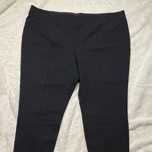 Ava & Viv Capri Stretch Black Dress Pants 3x